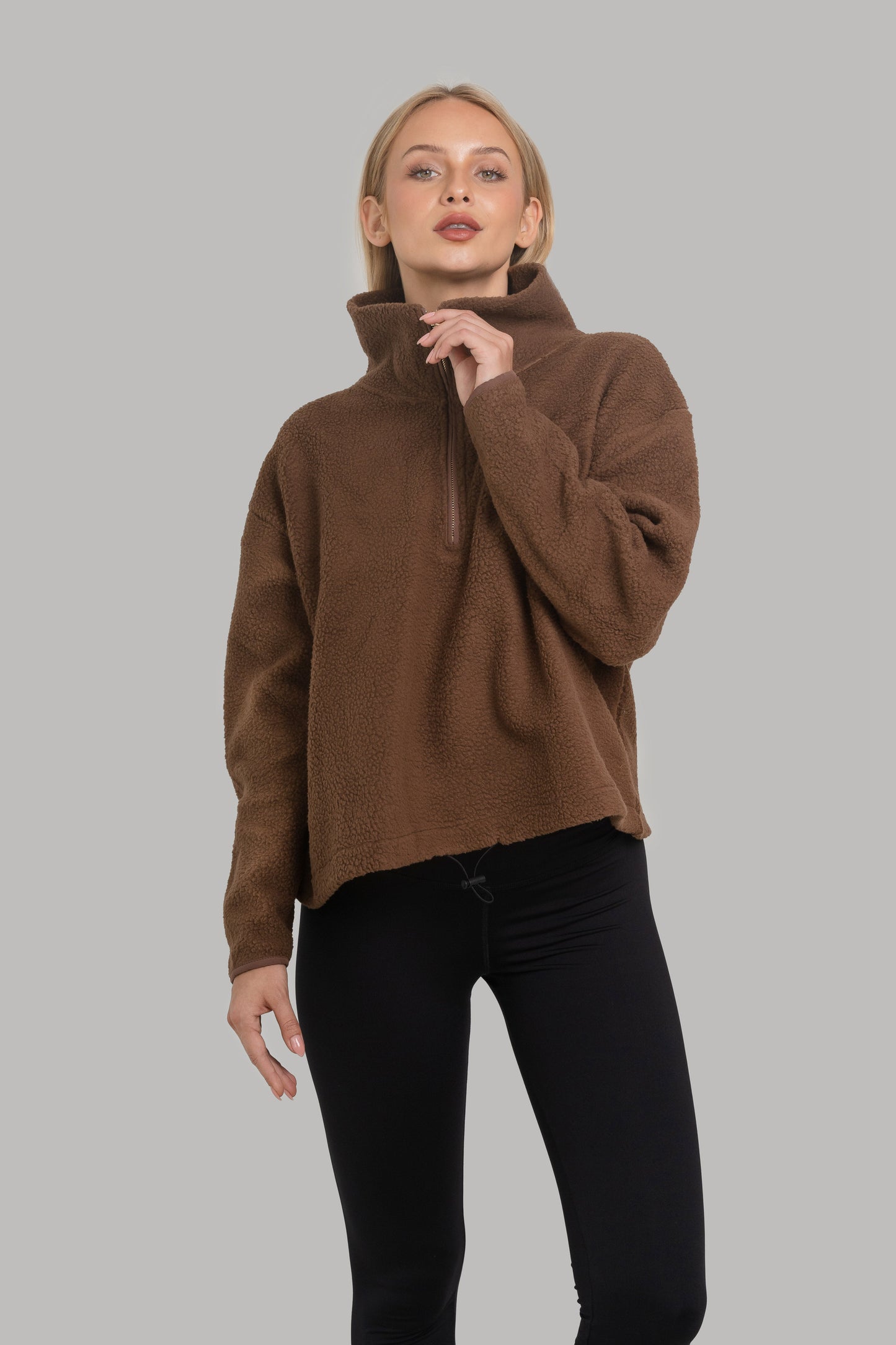 Katie Mystique Fleece Brown