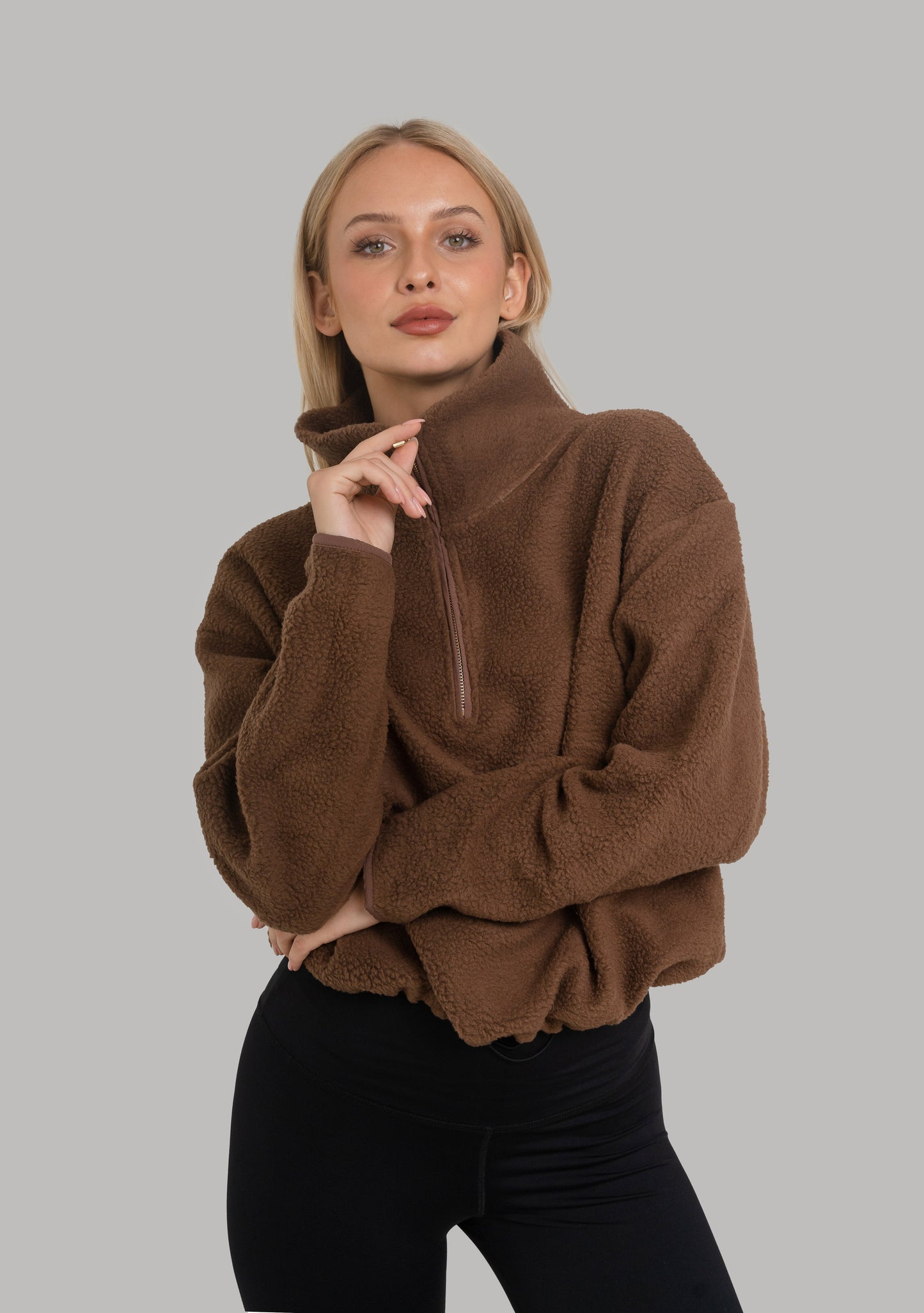 Katie Mystique Fleece Brown