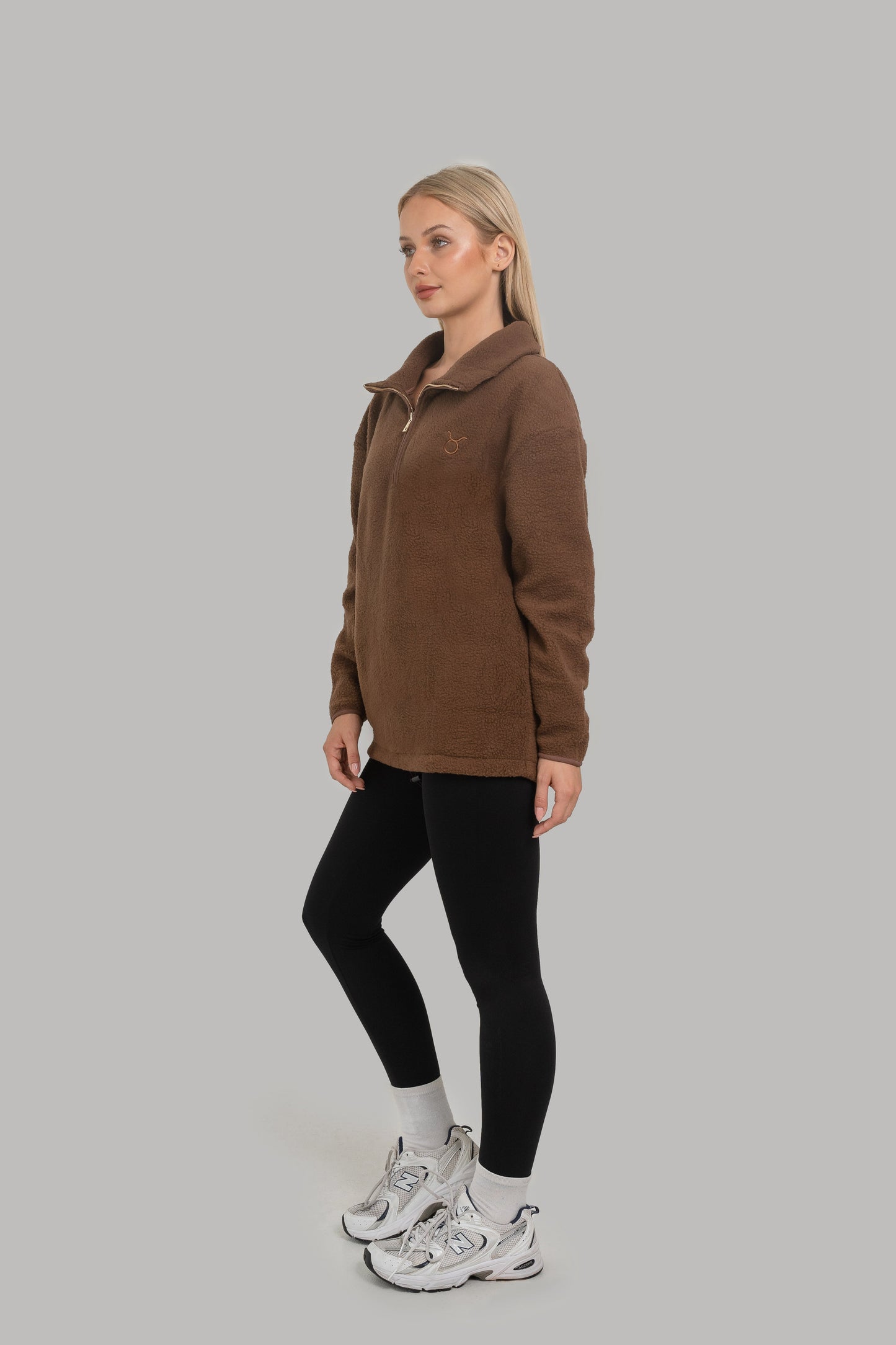 Chloe Luna Long Fleece Brown